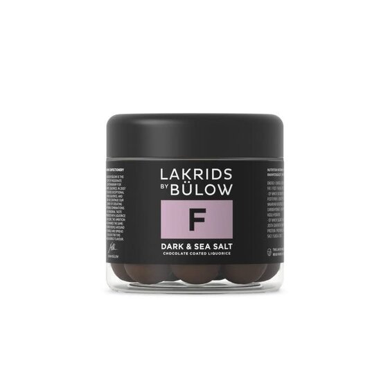 Lakrids by Bulow lakrids F - dark & sea salt 115 gr