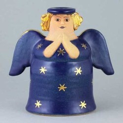 Lisa Larson Angel blue/gold