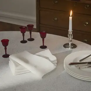 Georg Jensen Damast Plain Napkins white 45 cm x 45 cm 2pcs