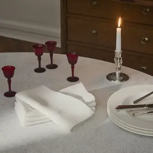 Georg Jensen Damast Plain Napkins white 45 cm x 45 cm 2pcs