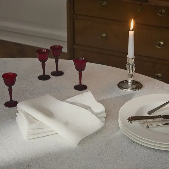 Georg Jensen Damask Georg Jensen Damast Plain Napkins white 45 cm x 45 cm 2pcs
