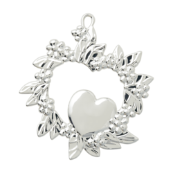 Rosendahl kersthanger wild heart H8 silver plated