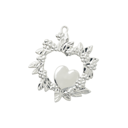 Rosendahl kersthanger wild heart H8 silver plated