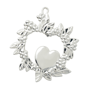 Rosendahl kersthanger wild heart H8 silver plated