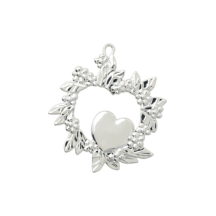 Rosendahl kersthanger wild heart H8 silver plated