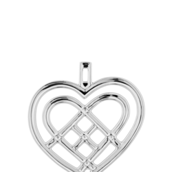 Rosendahl kersthanger weaved heart silver plated