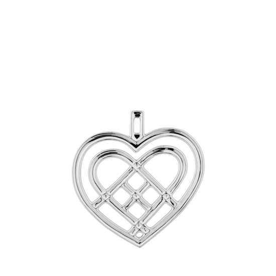 Rosendahl Rosendahl kersthanger weaved heart silver plated