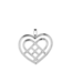 Rosendahl Rosendahl kersthanger weaved heart silver plated