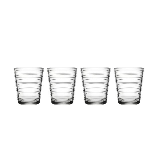 Iittala iittala aino aalto tumbler 22cl clear 4pcs