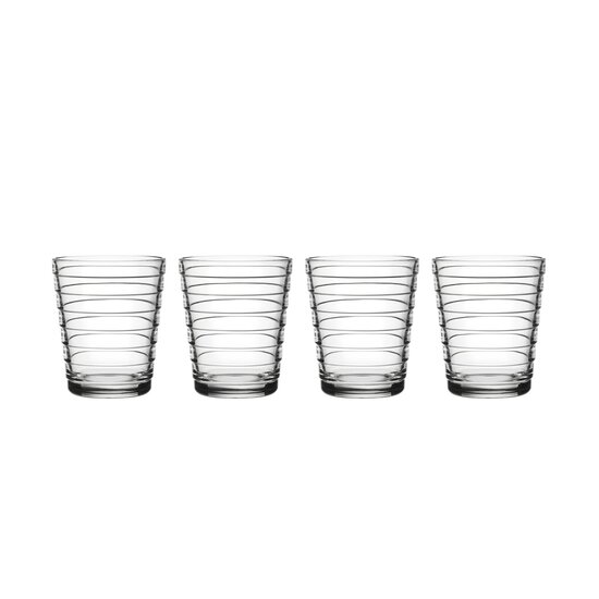 Iittala Aino Aalto tumbler 22cl clear 4 pcs