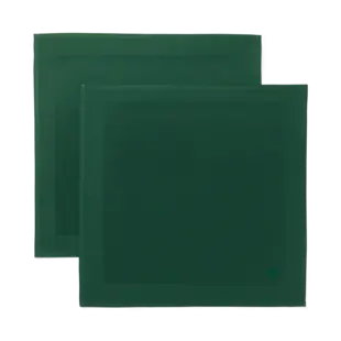 Georg Jensen Damask Napkins København with Embroidered Logo  2pcs