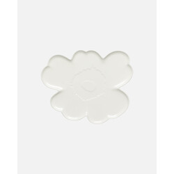 marimekko unikko serving plate 32 cm white