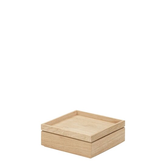 Fritz Hansen skagerak nomad box eiken 14 x 14 x 5.5 cm