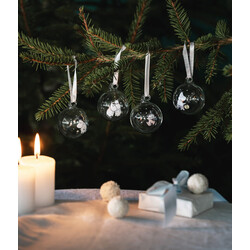 Muurla Moomin Christmas bauble Let it Snow Ø5cm set of 4