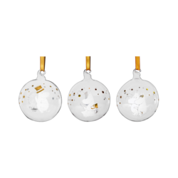 Muurla Moomin decoration balls Sparkling stars, set of 3