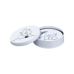 Muurla Coasters 4pcs in a tin jar Moomin 80