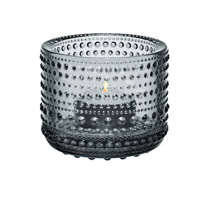 iittala kastehelmi  candleholder  64mm grey