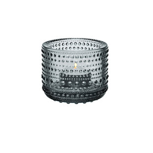 iittala kastehelmi tealight candleholder 64mm grey