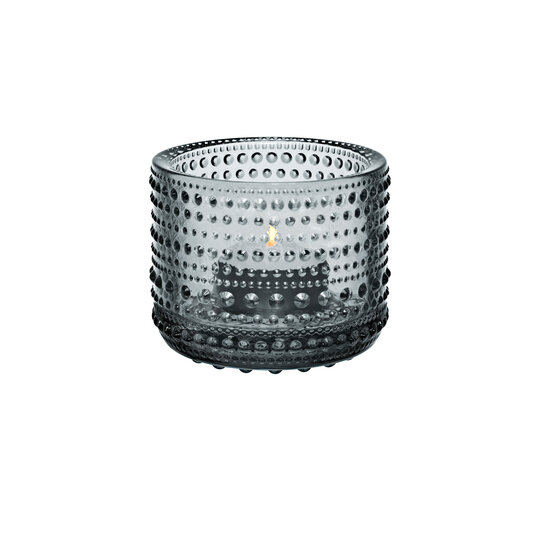 Iittala iittala kastehelmi  candleholder  64mm grey