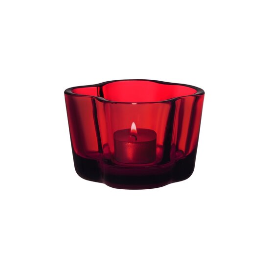 Iittala iittala aalto tealight candleholder 60mm cranberry