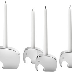 Georg Jensen Elephant collection candle holder 4pcs