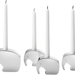 Georg Jensen Elephant collection candle holder 4pcs