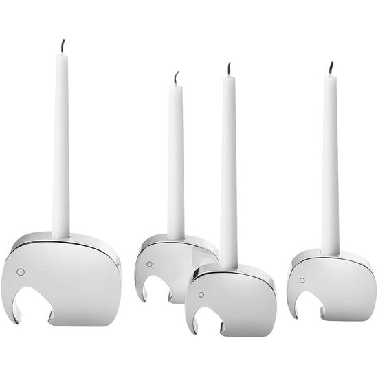 Georg Jensen Georg Jensen Elephant collection candle holder 4pcs