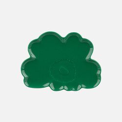 marimekko unikko shape plate green 20cm.