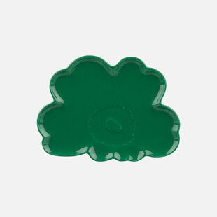 marimekko unikko shape plate green 20cm.