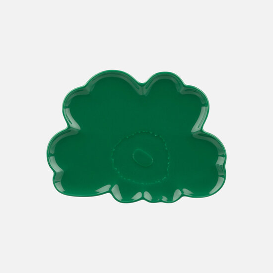 Marimekko marimekko unikko shape plate green 20cm.
