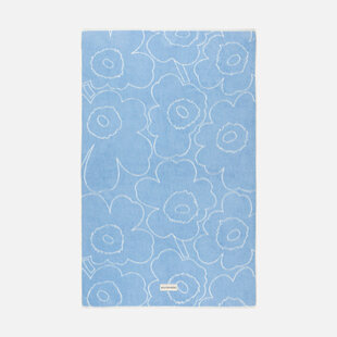 marimekko hand towel pirto unikko 50x100cm. light blue
