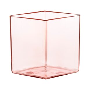 iittala Ruutu vase 205x180mm salmon pink