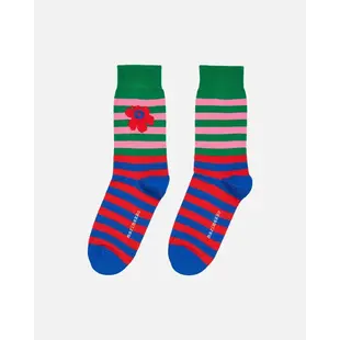 marimekko unikko kasvaa tasaraita socks mt 40-42