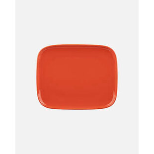marimekko tiiliskivi plate 15x12 cm. orange