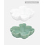 Marimekko marimekko unikko shape bowl 11 cm. 2st wit-groen