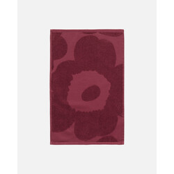 marimekko unikko solid guest towel dark red 32x50 cm