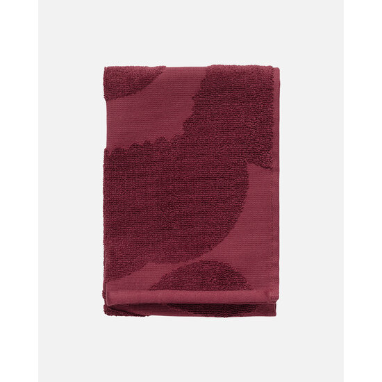 Marimekko marimekko unikko solid guest towel dark red 32x50 cm