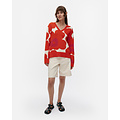 Marimekko marimekko Päivä Unikko knitted cotton pullover S