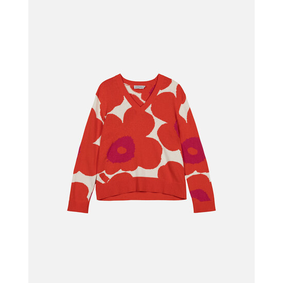 Marimekko marimekko Päivä Unikko knitted cotton pullover S
