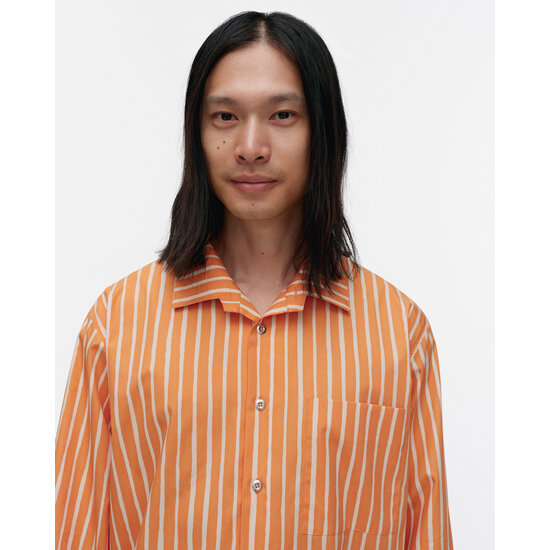 Marimekko marimekko Jokapoika Kioski cotton shirt ornaje witte strepen