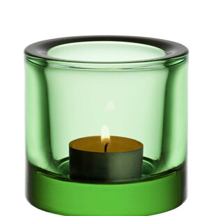 iittala kivi teal. candleh. 60 mm apple green