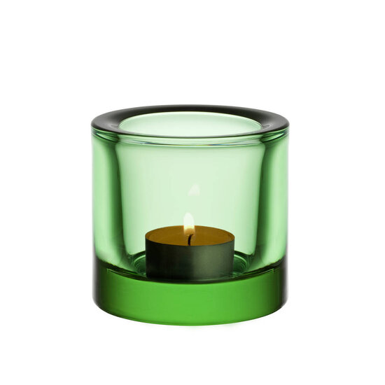 Iittala iittala kivi teal. candleh. 60 mm apple green
