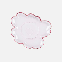 marimekko glass plate clear pink