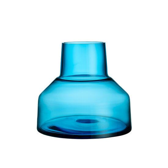 Iittala iittala solare vase low electric blue 220 x 200mm