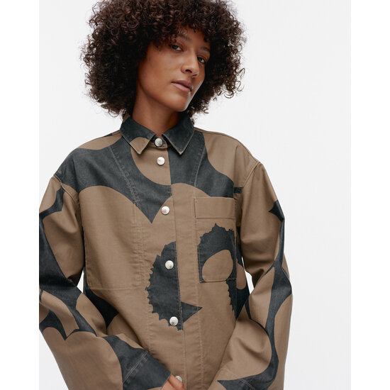 Marimekko marimekko Abstraktio Unikko cotton shirt 42