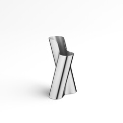 georg jensen lituus vase stainless steel mirror large