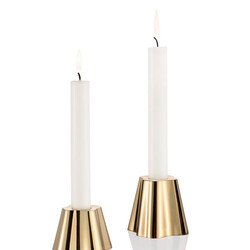 iittala aalto candle holder 50+65mm brass 2set