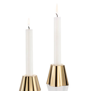 iittala aalto candle holder 50+65mm brass 2set