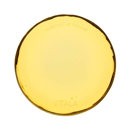 Iittala iittala solare glass platter fire yellow 9 cm