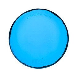 iittala solare glass platter electric blue 9cm